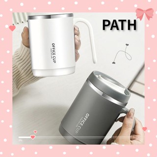 PATH หลอดดูดกาแฟ สเตนเลส พร้อมฝาปิด