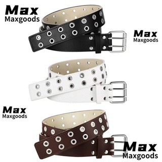 MAX Fashion Goth Waistband Women Adjustable Belts Punk Waist Belt Cummerbunds Double Pin Buckle Belts For Women Sweater Overcoat Apparel Accessories PU Leather Jeans Girdles/Multicolor