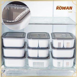 Rowans กล่องพลาสติก 2 3 4 ช่อง สีเทา สําหรับใส่อาหารแช่แข็ง ในห้องครัว