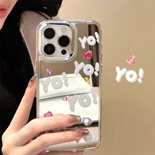 [พร้อมส่ง] เคสป้องกันโทรศัพท์มือถือกระจก ประดับเพชร สําหรับ Apple iPhone 15 14 13 12 11 PROMAX XS XR XSMAX SE2020 6 7 8PLUS MINI