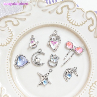 Coagulatelove จี้รูปดาว ดวงจันทร์ คลื่นน้ํา แฮนด์เมด DIY สําหรับทําเครื่องประดับ สร้อยคอ สร้อยข้อมือ หู [ขายดี]