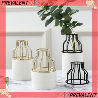 PREVA Ceramic Vase Geometric Design Tabletop Ornament Home Decoration Plant Pot