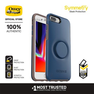 Otterbox เคสนาก + เคสโทรศัพท์ รุ่น Symmetry สําหรับ iPhone 7 Plus / iPhone 8 Plus พร้อมฝาครอบป้องกัน - สีฟ้า