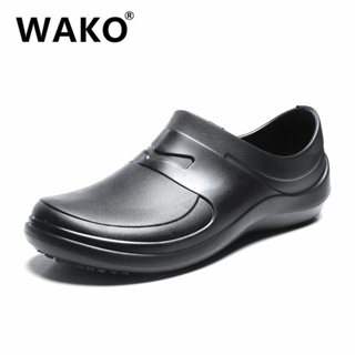 Wako รองเท้าเชฟ กันลื่น กันน้ํามัน ขนาดใหญ่ 36-45 สําหรับผู้ชาย ผู้หญิง เชฟ ใส่ทํางาน ห้องครัว I0YY