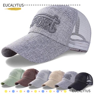 Eutus หมวกเบสบอล ผ้าตาข่าย ระบายอากาศ แห้งเร็ว ปรับได้ สําหรับเดินป่า ตั้งแคมป์