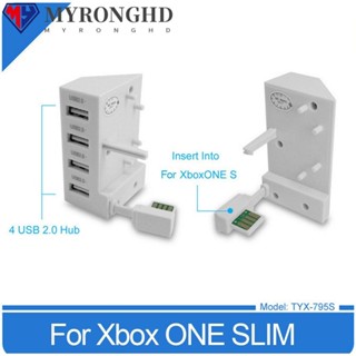 Myronghd อะแดปเตอร์ฮับ USB 2.0 สําหรับ Xbox ONE SLIM