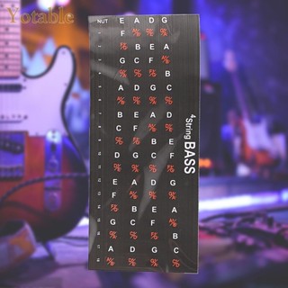 [Yotable.th] สติกเกอร์ฉลากเฟรตบอร์ดกีตาร์ สําหรับผู้เริ่มต้น