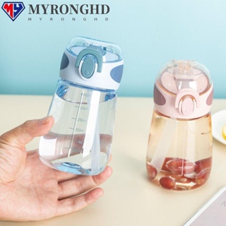 Myronghd แก้วน้ําดื่ม ขนาดเล็ก แบบพกพา พร้อมหลอดดูด 400 มล.