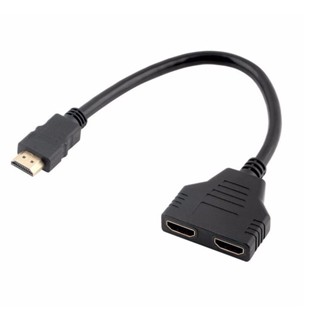 พอร์ต HDMI 1080P Male To 2 Female 1 In 2 Out Splitter Converter