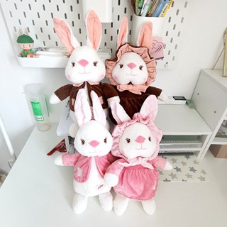 Jfmm ตุ๊กตากระต่ายน่ารัก เชอร์รี่ กระต่ายน้อย สีขาว ของเล่นตุ๊กตา Peter Rabbit ของขวัญวันเกิด ขายส่ง