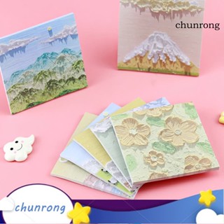 Chunrong กระดาษโน้ตมีกาว ลายเมฆภูเขา กันจางหาย 2 ถุง