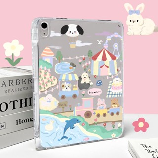 [Air 4 10.9] เคสแท็บเล็ต Tpu กันกระแทก ลายการ์ตูนสนุก สําหรับ iPad 2021 Pro 11 10 2022 10.9 gen9 8 7 Gen 10.2 gen5 6 Air1 2 9.7 Mini 6 mini4 5