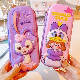 Stationery Box 2023 New Pencil Case StellaLou Pencil Case 3D Stain-Resistant Large Capacity Girl Primary School Student Internet Celebrity Stationery Box 9Mhp