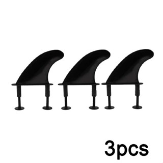 3Pcs Soft Plastic Top Surf Fin For Surfboard Stand Up Paddle Board w/ Screws