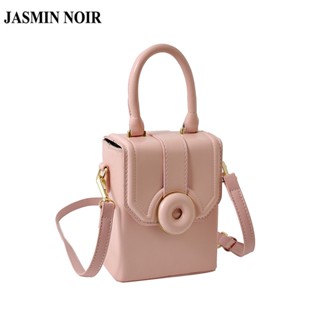 Jasmin NOIR Lock กระเป๋าถือ กระเป๋าสะพายไหล่ หนัง PU ขนาดมินิ สําหรับสตรี