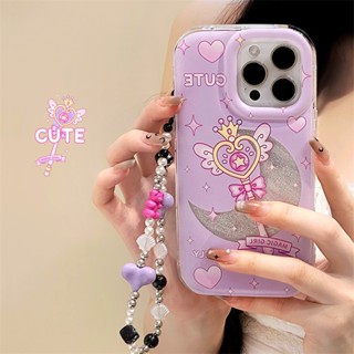 [พร้อมส่ง] เคสป้องกันโทรศัพท์มือถือ ลายกระดาษกากเพชร มีสายคล้อง สําหรับ Apple iPhone 15 14 13 12 11 PROMAX XS XR XSMAX SE2020 6 7 8PLUS MINI