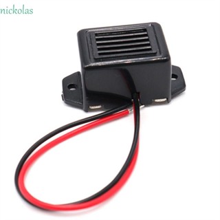 Nickolas บัซเซอร์อิเล็กทรอนิกส์ DC 12V เสียงบี๊บ สําหรับรถยนต์ รถตู้ อิเล็กทรอนิกส์