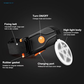Teramarrie.cl ไฟท้ายจักรยาน กันน้ํา ความสว่างสูง ชาร์จไฟได้ หลายโหมด เพื่อความปลอดภัย สําหรับขี่จักรยานกลางคืน