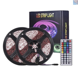 สายไฟ LED RGB 5050 65.6 ฟุต เปลี่ยนสีได้ พร้อมรีโมต สําหรับตกแต่งบ้าน ห้องครัว เตียง