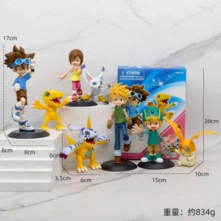 โมเดลฟิกเกอร์ อนิเมะ Digimon Yagami Taiyi Yagumon Gabumon สําหรับตกแต่งโต๊ะ