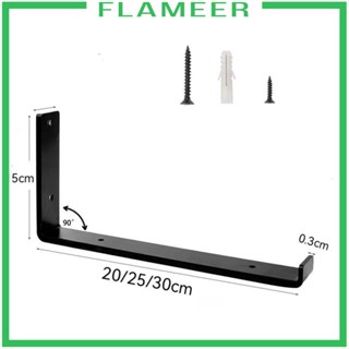 [Flameer] ชั้นวางของ มุมตัว L แบบพกพา พร้อมสกรู รองรับมุม 90 องศา สําหรับห้องนอน คาเฟ่ โรงแรม DIY