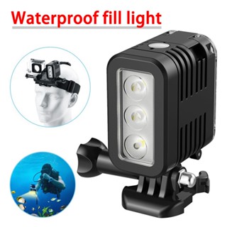 โคมไฟสปอตไลท์ LED กันน้ํา 45 เมตร อุปกรณ์เสริม สําหรับ Gopro 11 Go Pro