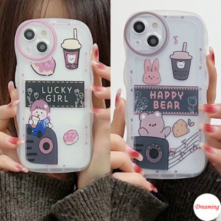 เคสโทรศัพท์มือถือ ทรงวงรี ลายหมีนําโชค สําหรับ Infinix Hot 30i 20S 12i 10S 10T 9 Play Pro 11S NFC 8 4G 5G