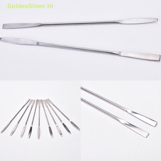 Goldensilver ไม้พายสเตนเลส สีเงิน สําหรับตกแต่งเล็บ 1 ชิ้น