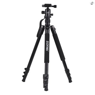 {fly} ZOMEI Q555 63inch Lightweight Aluminum Alloy Travel Portable Camera Tripod with Ball Head/ Quick Release Plate/ Carry Bag for    DSLR