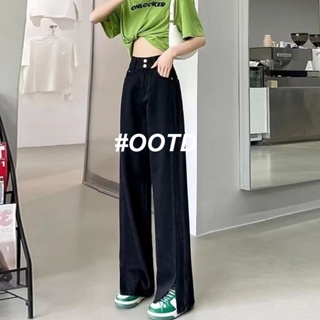 OOTD SHOP กางเกงขายาว กางเกงยีนส์ผู้หญิง ผู้หญิงแฟชั่นเกาหลีA97L1A7