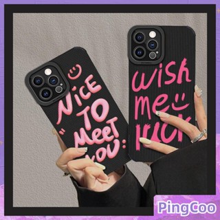 Pingcoo - เข้ากันได้สำหรับ เคส iphone 11 เคสไอโฟน เคสไอโฟน11 Soft กันกระแทกเคสโทรศัพท์วีเนียร์เม็ดแนวตั้งสีดำการป้องกันกล้อง Simple ความคาดหวังสีชมพูภาษาอังกฤษเข้ากันได้กับ iPhone 14 13 Pro สูงสุด 12 Pro สูงสุด XS XR 7