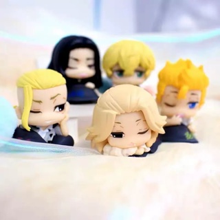 ฟิกเกอร์ อนิเมะญี่ปุ่น Kawaii Tokyo Revengers Gashapon Manjiro Sano Matsuno Chifuyu Q Version ของเล่นสําหรับเด็ก