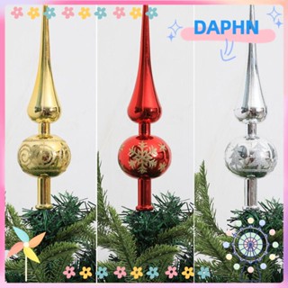 Daphs เครื่องประดับต้นคริสต์มาส พลาสติก ทรงกลม สําหรับตกแต่งบ้าน เทศกาลคริสต์มาส