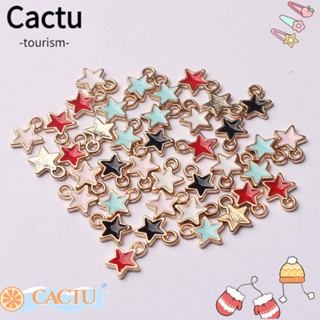 Cactu จี้สร้อยคอ ต่างหู สร้อยข้อมือ รูปดาวห้าแฉก แฮนด์เมด DIY 50 ชิ้น