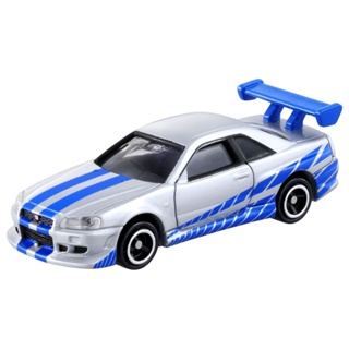 Dream Tomica 150 Fast &amp; Furious bnr34 skyline GT-R (Takara Tomy) ของเล่นรถยนต์ Nissan KU9B AXAU