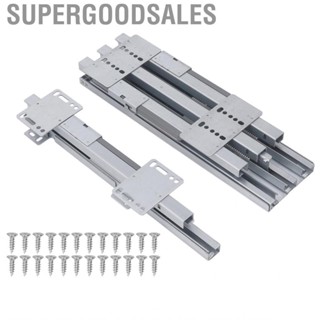 Supergoodsales Pulling Cabinet Rail  60kg Load Bearing Rustproof Universal Hardware Cold Rolled Steel Drawer Slide Kit for Wardrobes