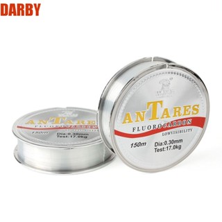 Darby สายเบ็ดตกปลา เคลือบคาร์บอนฟลูออโรคาร์บอน ทนต่อการสึกหรอสูง 150 ม. 150 ม. 10 กก.-41 กก.