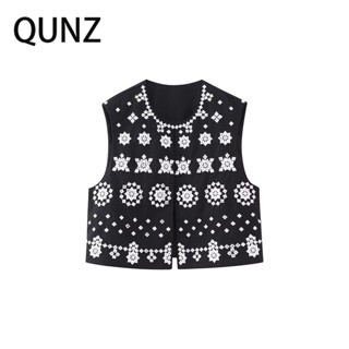 Qunz เสื้อกั๊ก ปักลาย อเนกประสงค์ 5680