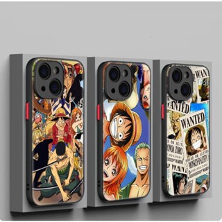 เคสโทรศัพท์มือถือแบบนิ่ม ลายการ์ตูนลูฟี่ วันพีซ SXC16 สําหรับ iPhone 12 13 Plus 14 Pro Max