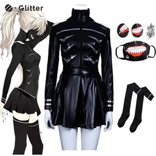 ถุงน่องคอสเพลย์ Tokyo Ghoul Kaneki Ken Girl Uniforms เหมาะกับปาร์ตี้ฮาโลวีน สําหรับผู้หญิง