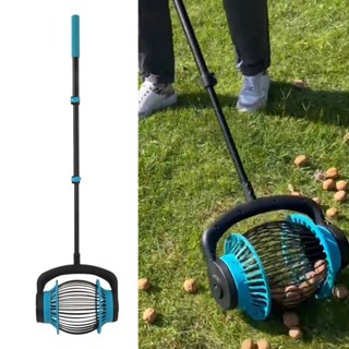 Family Shorage Nut Gatherer อลูมิเนียมอัลลอยด์ 15.7 ถึง 39.4in Retractable Pole Soft Handle Pine Cone Picker สำหรับ Golfing Garden Orchard