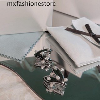 Mxfashione ต่างหู กระดูกหู เกาหลี อารมณ์ พู่ แฟชั่น เครื่องประดับ คริสตัล หัวใจ ต่างหู