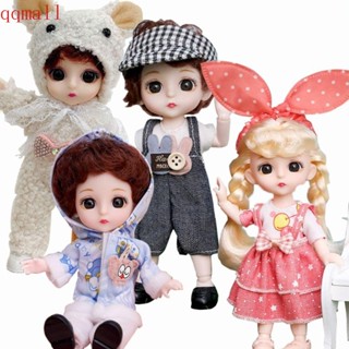 Qqmall ตุ๊กตาเจ้าหญิง Bjd 3d 16 ซม. 16 ซม. ของเล่น ของขวัญ สําหรับเด็ก