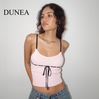 Dunea เสื้อสายเดี่ยว ผ้าแจ็คการ์ด เซ็กซี่ สําหรับผู้หญิง