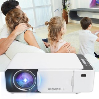 PC Mall.zr Projector Home HD Mini Portable รุ่นหน้าจอเดียวกัน อุปกรณ์ฉายภาพ 55W 100‑240V T5