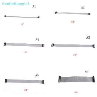 Gentlehappy สายเคเบิลริบบิ้นแบน 2.54 มม. พิช 6P 10P 14P 16P 20P 40P IDC 300 มม.