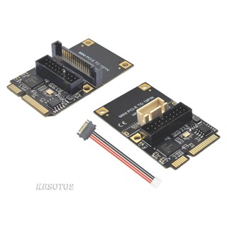 [Kesoto2] อะแดปเตอร์การ์ดขยาย Mini PCIe เป็น USB3.2 Gen1 19Pin 5Gbps E เป็น 19Pin USB3.2