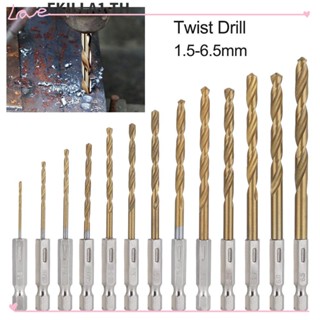 Faccfki ดอกสว่านเหล็ก HSS ความเร็วสูง 1.5-6.5 มม.