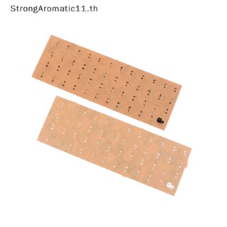 Strongaromatic สติกเกอร์ใส ทรงกลม เนื้อแมตต์ สําหรับติดแป้นพิมพ์ PC