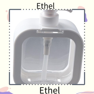 Ethel1 ขวดปั๊มสบู่เหลว พลาสติก กันน้ํา สีขาว เติมได้ 2 ชิ้น